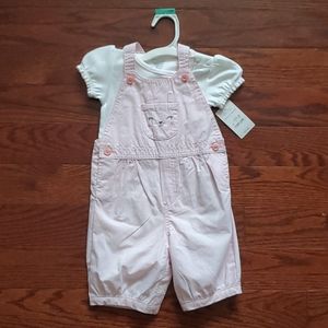 Carter's bunny overall set